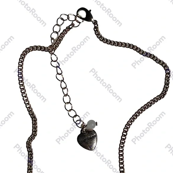 Betsey Johnson owl pendant filled with rhinestones on beautiful chain - Picture 3 of 11